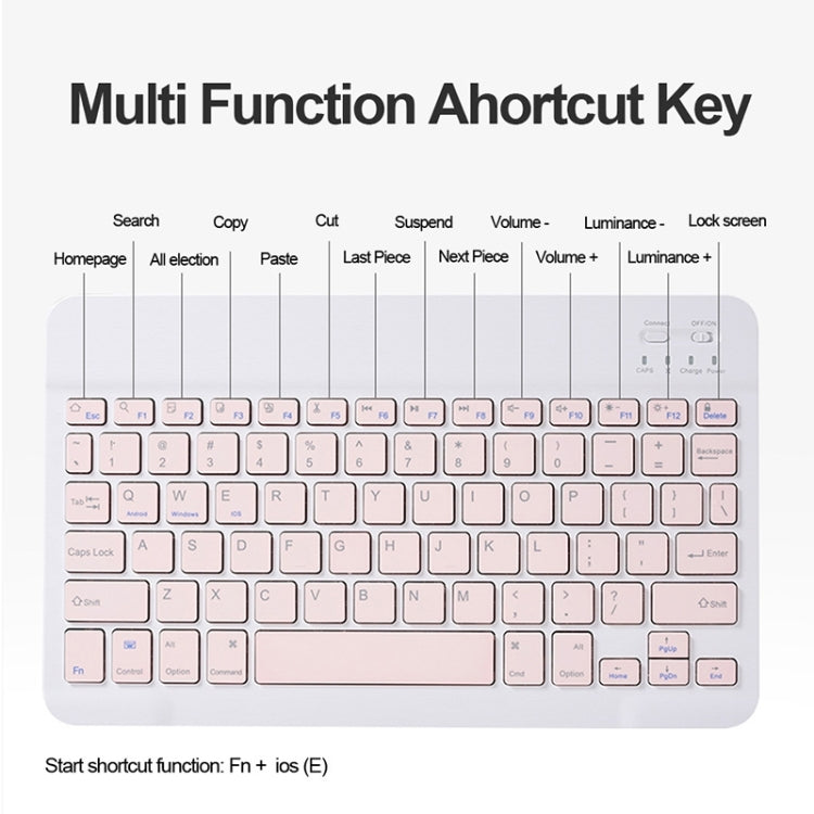 For Infinix Xpad 11 inch Candy Color Square Keys Bluetooth Keyboard Leather Case(Misty Blue) - free shipping - PMC Jewellery - Order now!