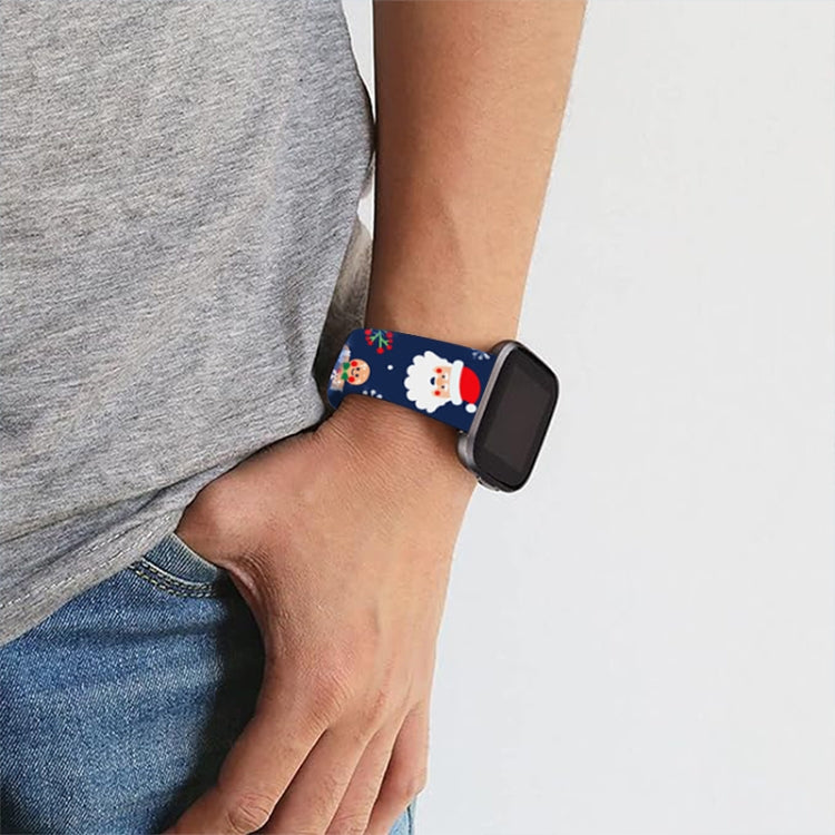 For Apple Watch 46mm / 49mm / 45mm / 44mm Christmas Pattern Silicone Watch Band(Snowflake Red) - free shipping - PMc TechLife - Order now!