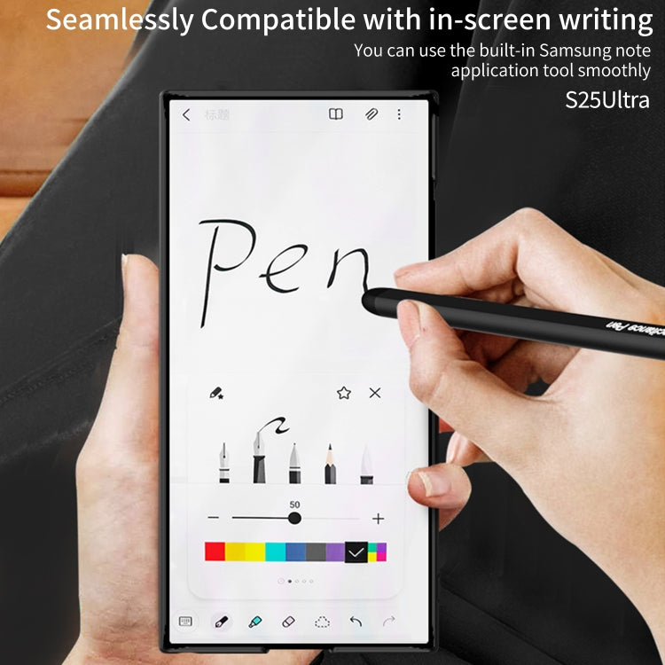 For Samsung Galaxy S25 Ultra 5G GKK Ultra-thin Holder Phone Case with Pen Slots & Stylus Pen(Titanium Gray) - free shipping - PMC Jewellery - Order now!