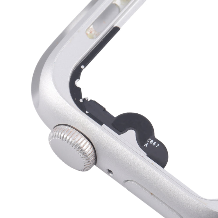 For Apple Watch Series 4 44MM GPS Aluminium Alloy Middle Frame Bezel Plate with Crown Spin Axis Flex Cable(Silver) - Middle Frame by PMC TechLife | Online Shopping South Africa | PMC TechLife | Buy Now Pay Later Mobicred