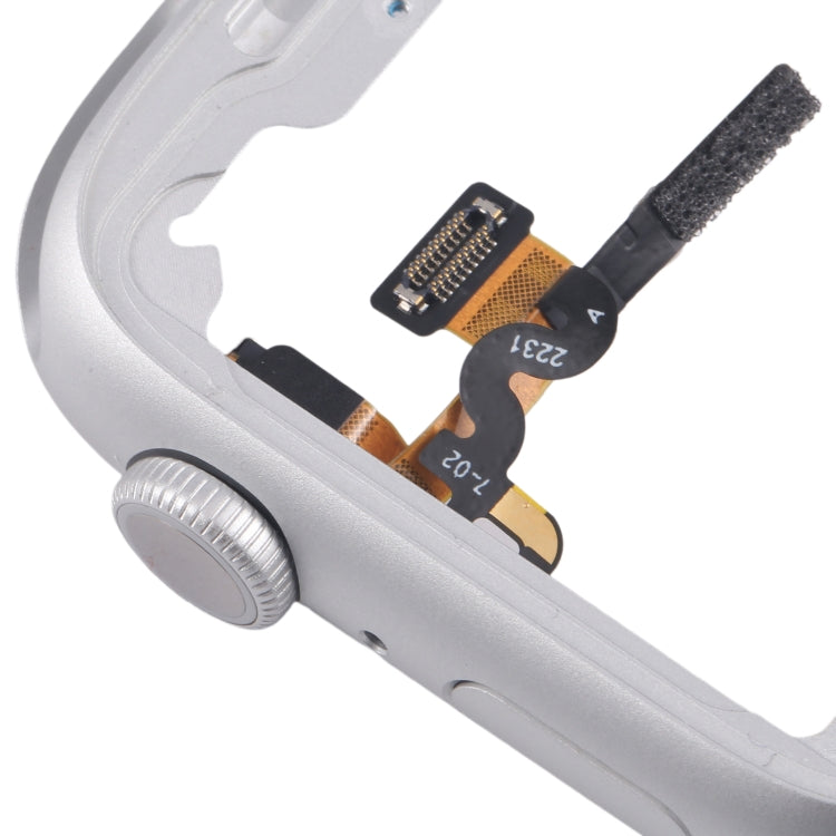 For Apple Watch Series 8 / 9 45MM LTE Aluminium Alloy Middle Frame Bezel Plate with Crown Spin Axis Flex Cable(Silver) - Middle Frame by PMC TechLife | Online Shopping South Africa | PMC TechLife | Buy Now Pay Later Mobicred
