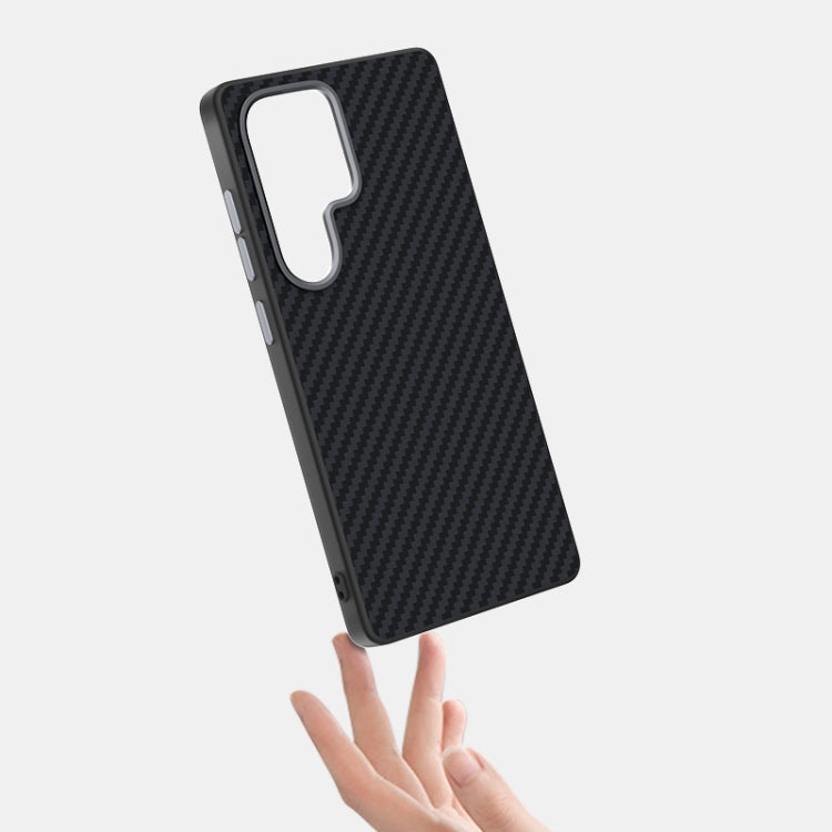 For Samsung Galaxy S25+ 5G / S24+ 5G ABEEL C Carbon Fiber Series 6D Micro Relief MagSafe Phone Case(Black) - Galaxy S25+ 5G Cases by PMC TechLife | Online Shopping South Africa | PMC TechLife | Buy Now Pay Later Mobicred