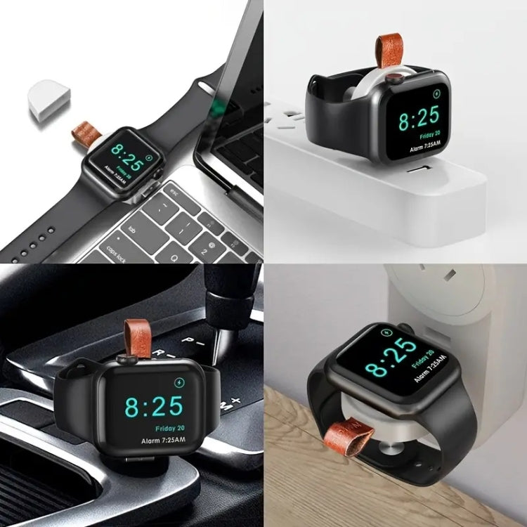 For Apple Watch Series A01 Portable Wireless Charger(White) - Charger / Holder by PMC TechLife | Online Shopping South Africa | PMC TechLife | Buy Now Pay Later Mobicred