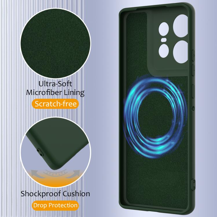 For Motorola Edge 50 Ultra Shockproof Silicone Magsafe Phone Case(Dark Green) - free shipping - PMC TechLife - Order now!