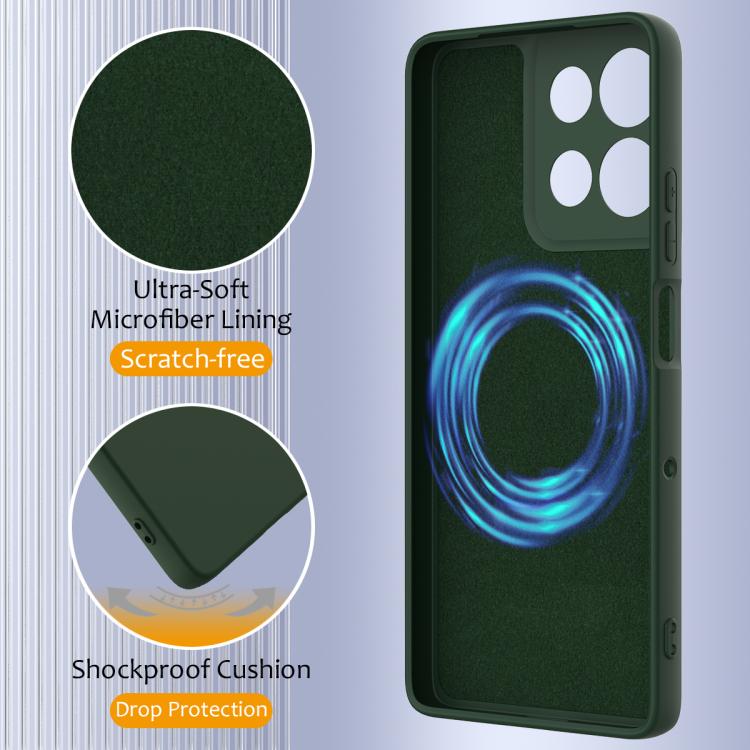 For Motorola Moto G15 / G15 Power Shockproof Silicone Magsafe Phone Case(Dark Green) - free shipping - PMC TechLife - Order now!