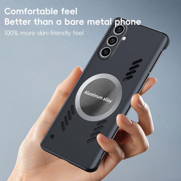 For Samsung Galaxy S24+ 5G All-inclusive Lens Frameless Graphene Cooling Phone Case(Black) - Galaxy S24+ 5G Cases by PMc TechLife | Online Shopping South Africa | PMc TechLife | Buy Now Pay Later Mobicred