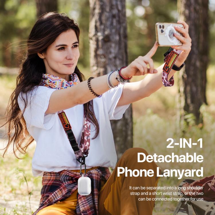 DUX DUCIS Outdoor Series Nylon Adjustable Crossbody Phone Lanyard(Camouflage Pink) - Lanyards & Wrist Straps by DUX DUCIS | Online Shopping South Africa | PMc TechLife | Buy Now Pay Later Mobicred