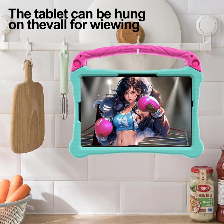 For For Lenovo Tab M11/ Xiaoxin Pad 11 2024 Boxing Series Kickstand EVA Shockproof Tablet Case with Shoulder Strap(Mint Rose Red) - Lenovo by PMC TechLife | Online Shopping South Africa | PMC TechLife | Buy Now Pay Later Mobicred