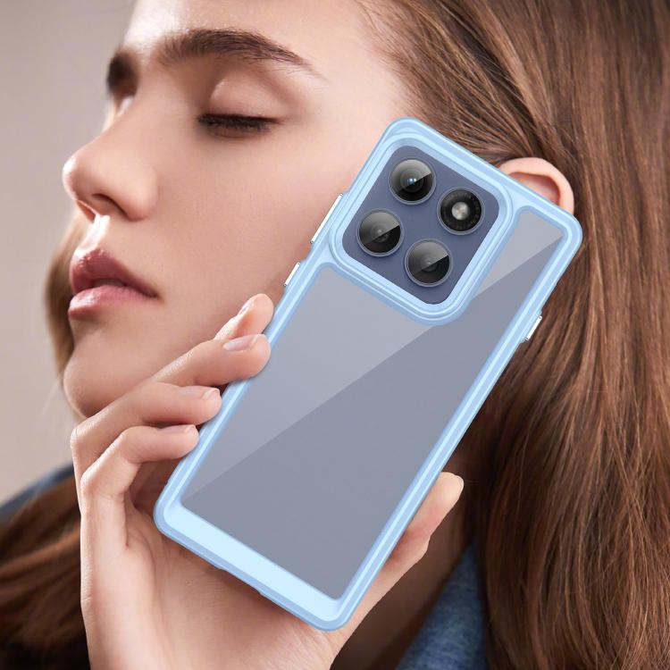 For Motorola Edge 5G 2025 Colorful Series Acrylic Hybrid TPU Phone Case(Blue) - free shipping - PMC TechLife - Order now!