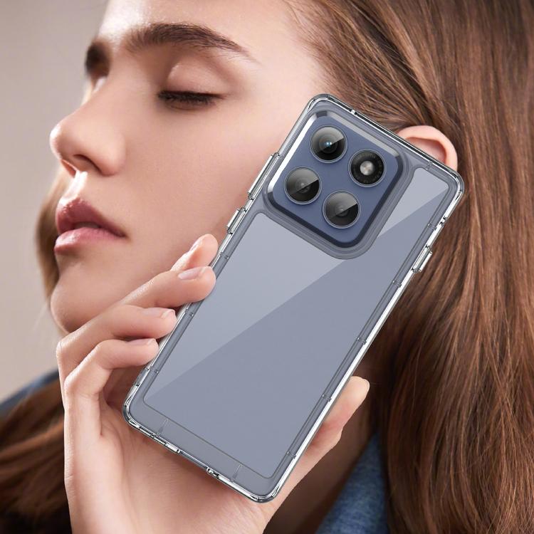 For Motorola Edge 60 Pro Colorful Series Acrylic Hybrid TPU Phone Case(Transparent) - free shipping - PMC TechLife - Order now!
