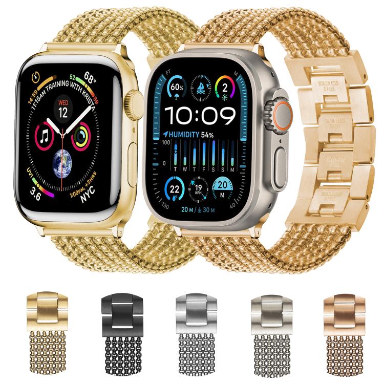 For Apple Watch 42mm / 41mm / 40mm / 38mm 6-Chain Stainless Steel Watch Band(Silver) - free shipping - PMc TechLife - Order now!