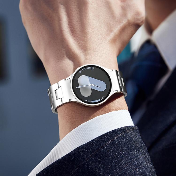 For Samsung Galaxy Watch 7 / 6 / 5 / 4 Quick Release Button H Shaped Stainless Steel Watch Band(Rose Gold) - free shipping - PMC TechLife - Order now!