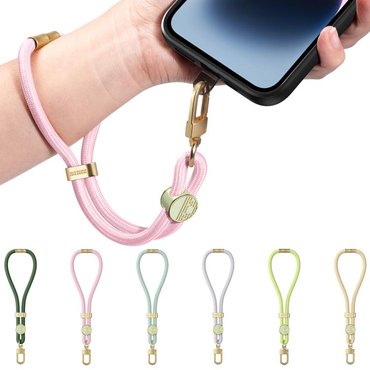 DUX DUCIS Garden Series Tile Pattern Adjustable Short Phone Lanyard(Light Pink) - Lanyards & Wrist Straps by DUX DUCIS | Online Shopping South Africa | PMc TechLife | Buy Now Pay Later Mobicred