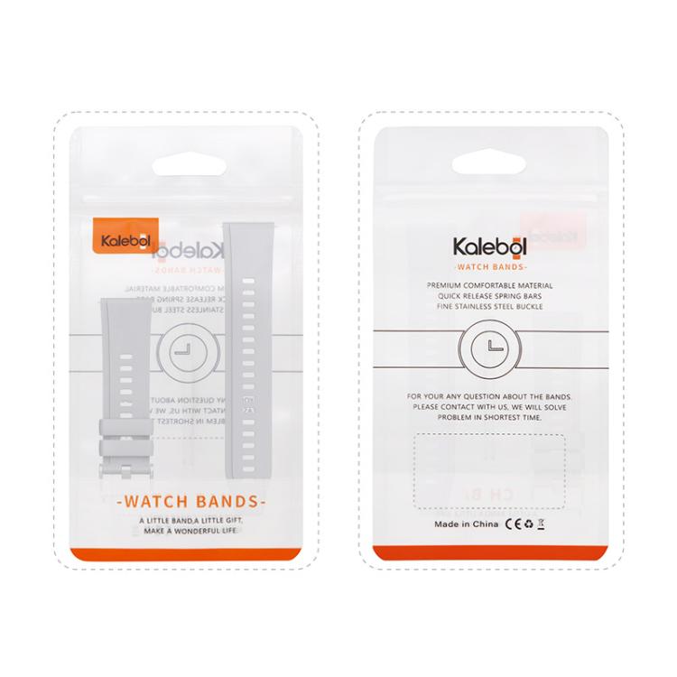 Kalebol 22mm Universal Silicone Watch Strap(Orange) - free shipping - PMc TechLife - Order now!