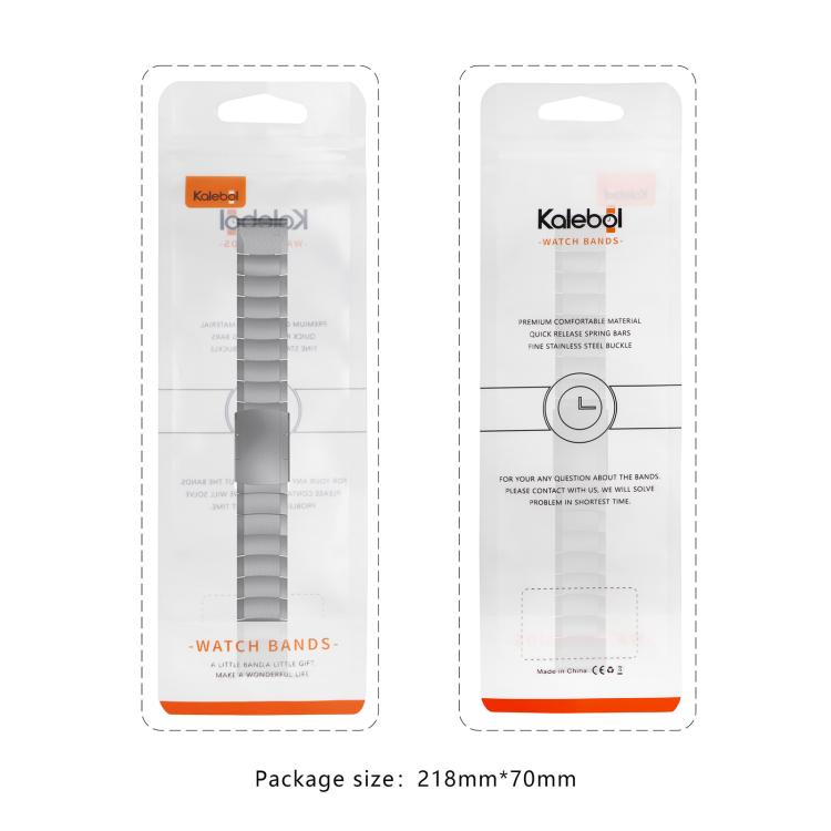 For Garmin QuickFit 26mm Kalebol Turtle Back Buckle Stainless Steel Watch Band(Silver) - free shipping - PMc TechLife - Order now!