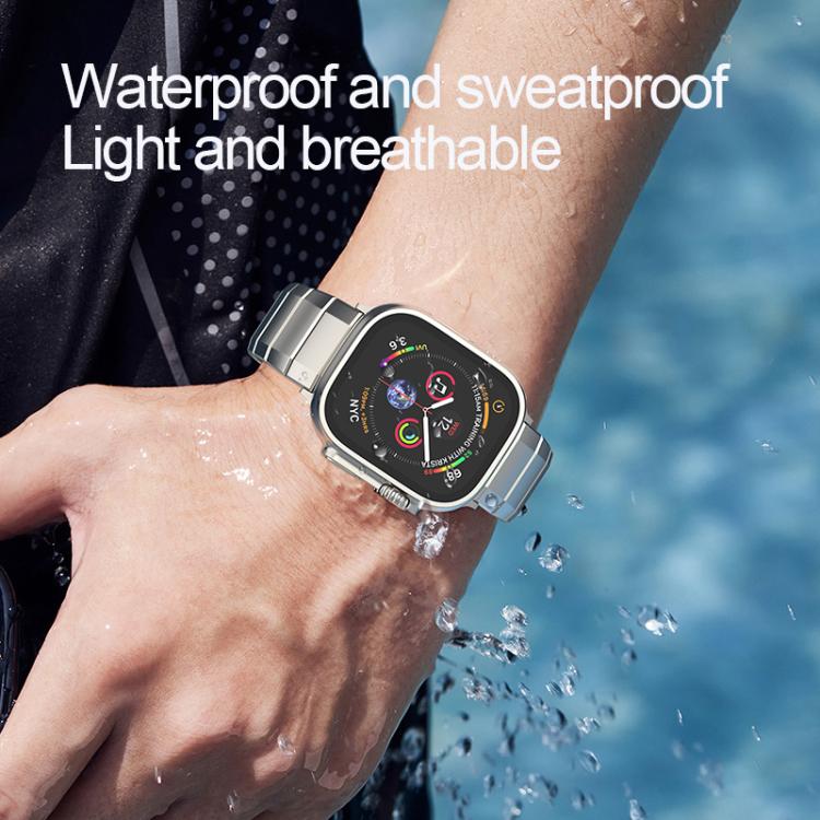 For Apple Watch 46mm / 49mm / 45mm / 44mm One-Bead Pure Titanium Buckle Watch Band(Black) - Watch Bands by PMc TechLife | Online Shopping South Africa | PMc TechLife | Buy Now Pay Later Mobicred