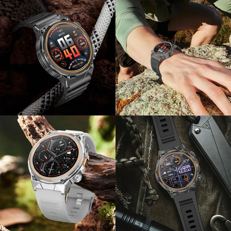 AK81 BT Call Smart Watch, Support Blood Pressure / Heart Rate / Sports Health Monitoring Fitness Tracker(Black Silicone) - free shipping - PMC TechLife - Order now!