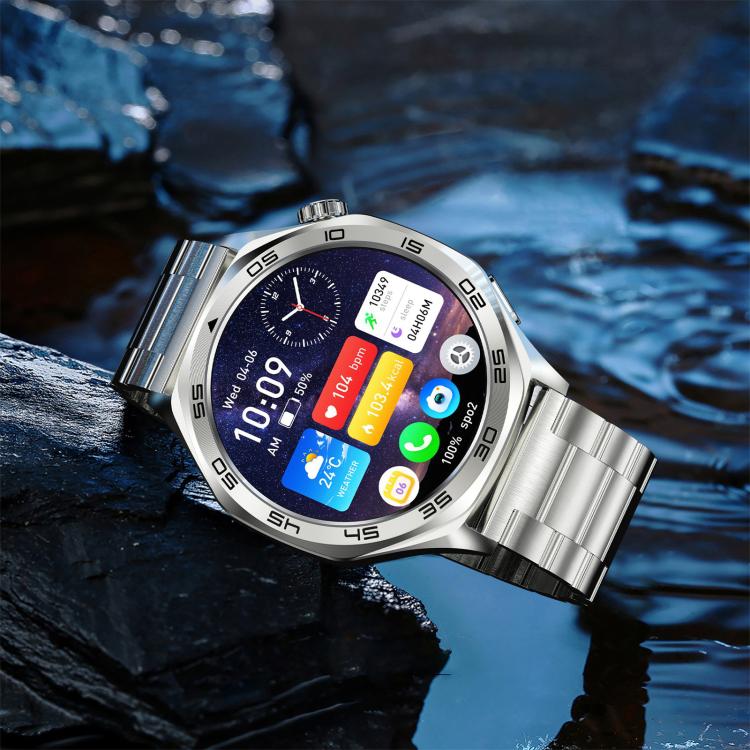 AK83 BT Call Smart Watch, Support Blood Pressure / Heart Rate / Sports Health Monitoring Fitness Tracker(Steel Blue Braid Silicone) - free shipping - PMC TechLife - Order now!