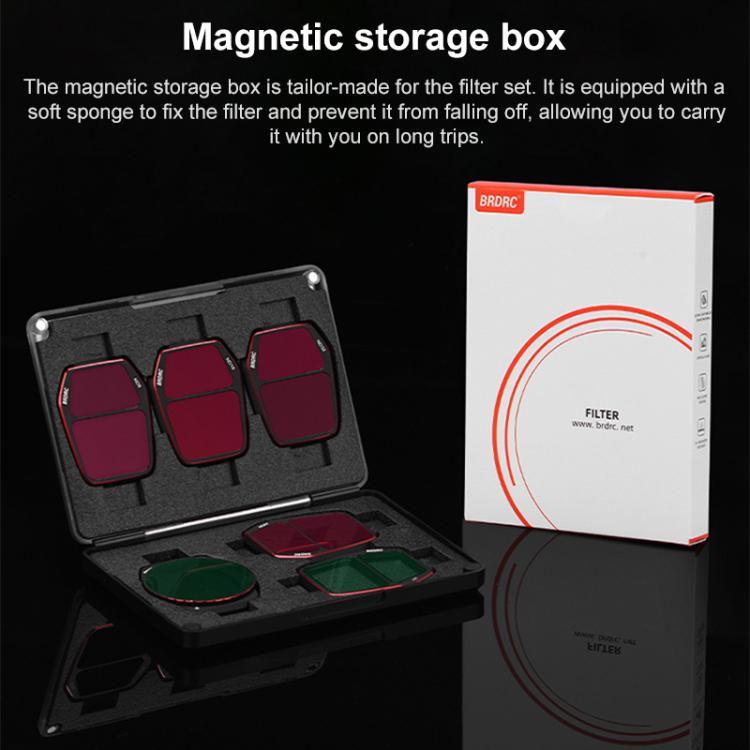 For DJI Air 3S BRDRC Camera Lens Filter, Filter:ND64 - free shipping - PMC TechLife - Order now!
