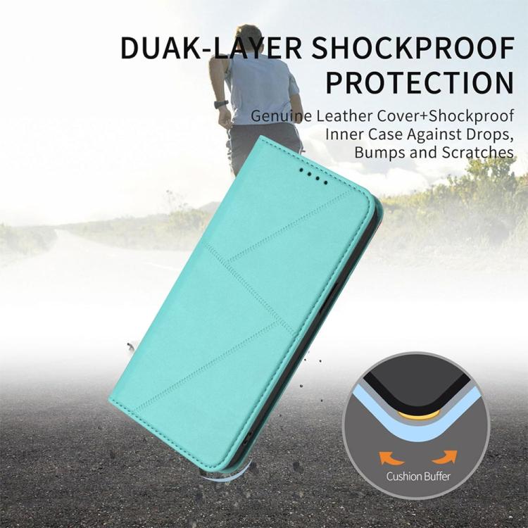 For iPhone 17 Strong Magnetic Frosted Flip Leather Phone Case(Light Blue) - free shipping - PMc TechLife - Order now!