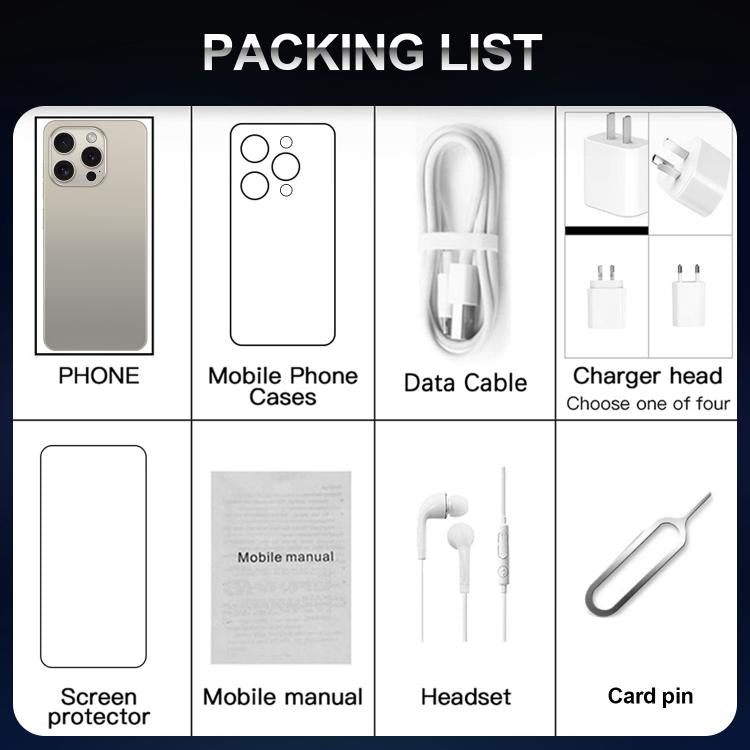 I16 Pro Max / VD1, 3GB+32GB, 6.8 inch Android 10 MTK6753 Octa Core, Network: 4G, Dual SIM, Plug:EU Plug(Purple) - free shipping - PMc TechLife - Order now!