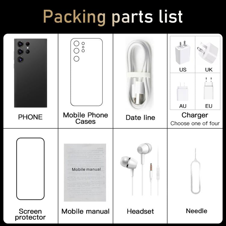 S24 Ultra / S7, 4GB+128GB, 6.75 inch Android 10 MTK6750 Octa Core, Network: 4G, Dual SIM, Plug:UK Plug(Purple) - free shipping - PMc TechLife - Order now!