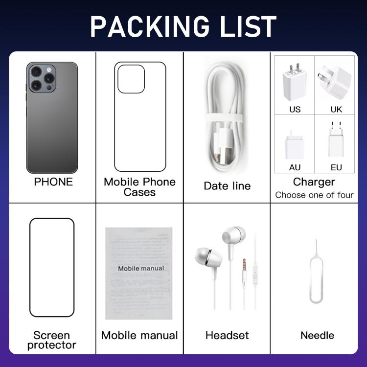 I16 Pro Max / RAi3, 3GB+64GB, 6.56 inch Android 10 MTK6739 Quad Core, Network: 4G, Dual SIM, Plug:EU Plug(White) - free shipping - PMc TechLife - Order now!