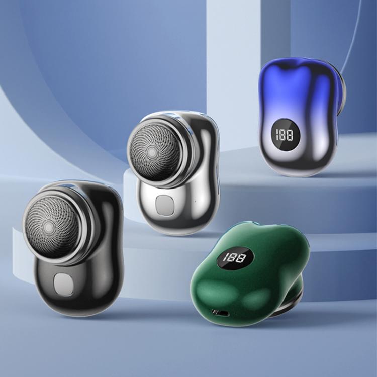 WG-P10X Portable Rechargeable LED Digital Display Electric Shaver(Gradient Blue) - free shipping - PMC TechLife - Order now!