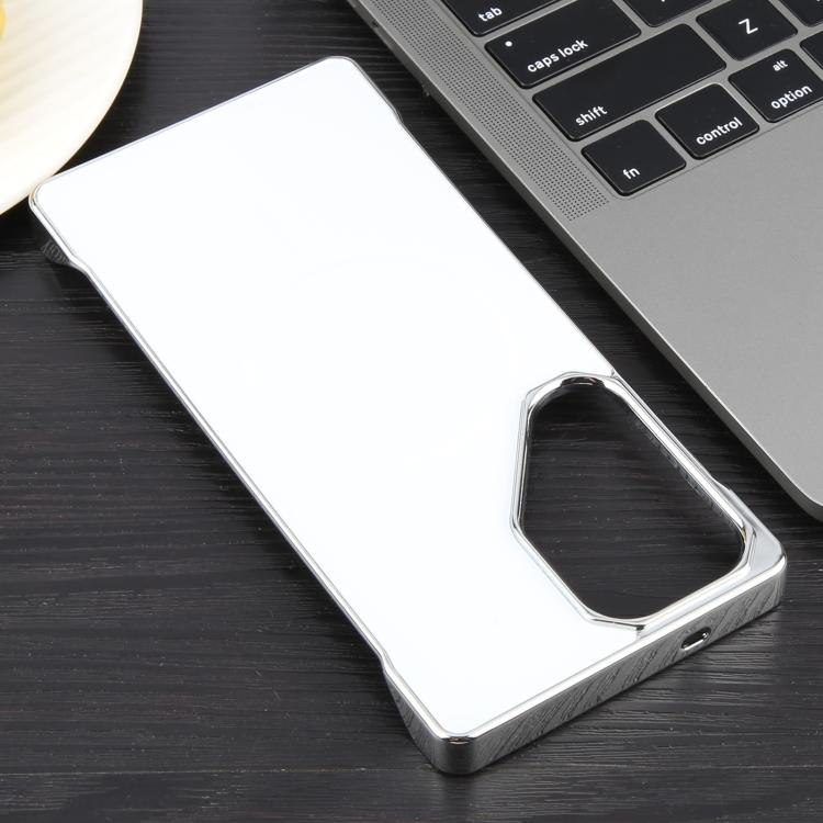 For Samsung Galaxy S23 Ultra 5G Electroplating Frameless Frosted Anti-Glare PC MagSafe Phone Case(Silver White) - free shipping - PMC TechLife - Order now!