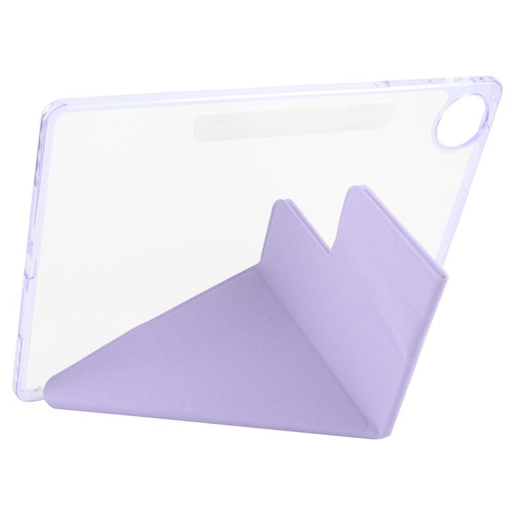 For Huawei MatePad Pro 12.2 2024 Magnetic Detachable Dual-Clasp Acrylic Deformation Leather Tablet Case(Taro Purple) - free shipping - PMC TechLife - Order now!
