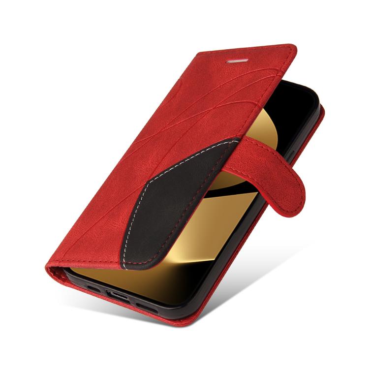 For Huawei Pura 80 Ultra 5G Dual-color Splicing Flip Leather Phone Case(Red) - free shipping - PMC TechLife - Order now!