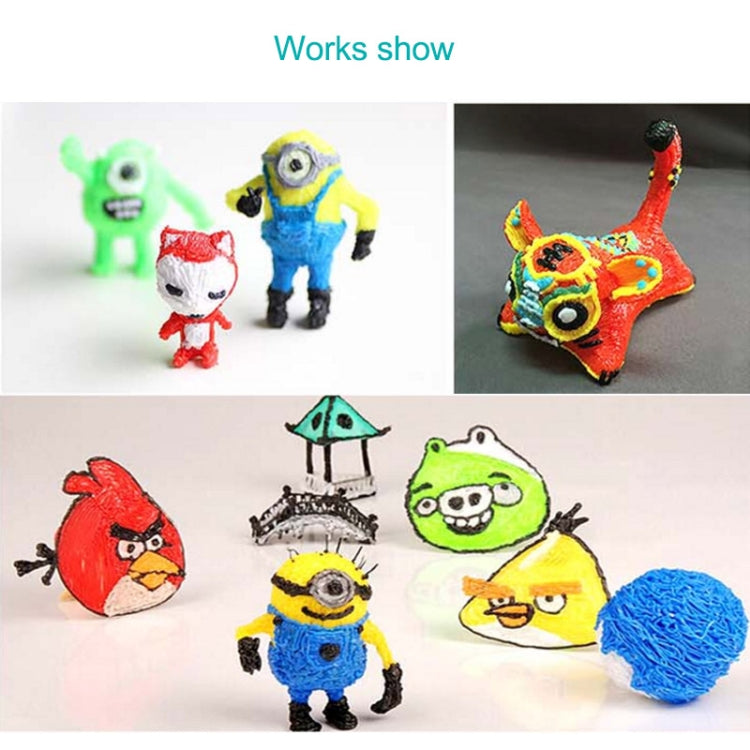 Gen 6th ABS / PLA Filament Kids DIY Drawing 3D Printing Pen with LCD Display(Yellow+Black) - 3D Printer by PMC TechLife | Online Shopping South Africa | PMC TechLife | Buy Now Pay Later Mobicred