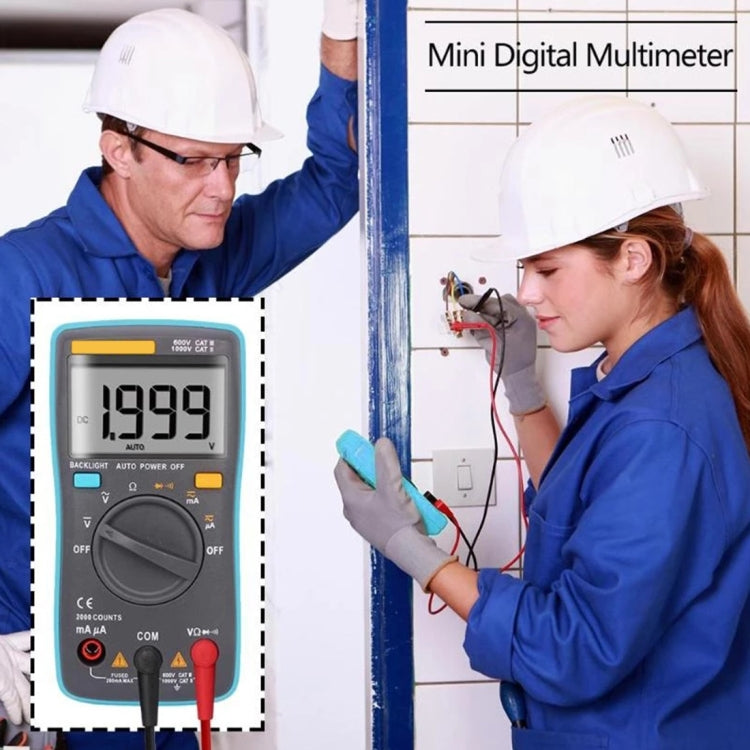 ZT98 CAT III 600V Portable Digital Multimeter 2000 Counts Back-light AC / DC Current Voltage Tester Meter with LCD Screen & Holder - Current & Voltage Tester by PMC TechLife | Online Shopping South Africa | PMC TechLife | Buy Now Pay Later Mobicred