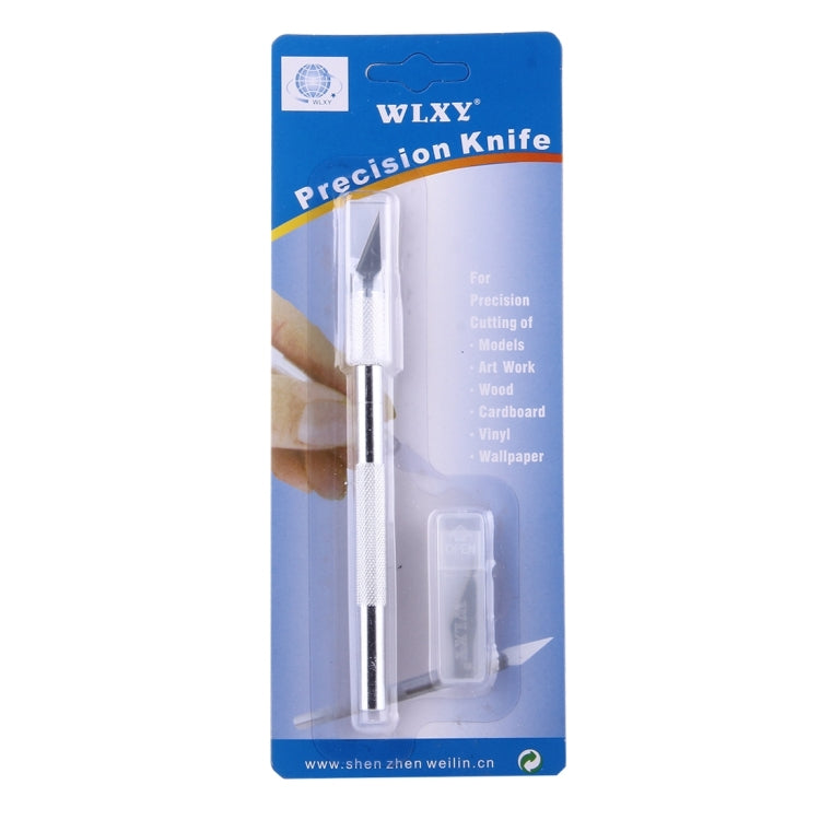 WLXY-9308 Metal Carving Knife Professional Mobile Phone Repair Tool with 6 Blades(Silver) - Burin &Cutting Knife by WLXY | Online Shopping South Africa | PMC TechLife | Buy Now Pay Later Mobicred
