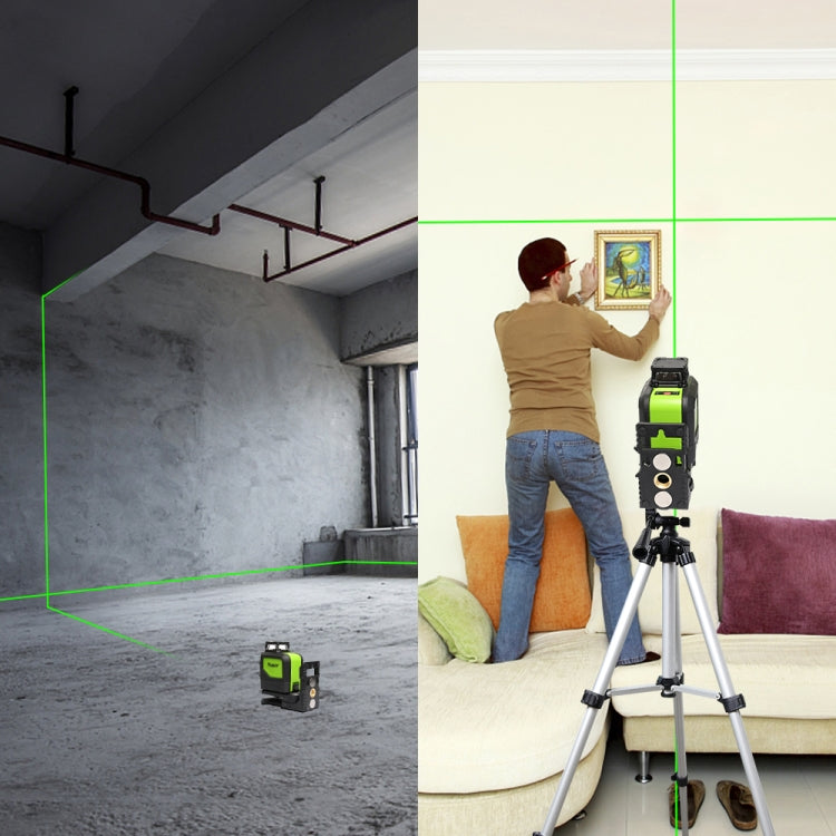 901CG H360 Degrees / V130 Degrees Laser Level Covering Walls and Floors 5 Line Green Beam IP54 Water / Dust proof(Green) - Laser Rangefinder by PMC TechLife | Online Shopping South Africa | PMC TechLife | Buy Now Pay Later Mobicred