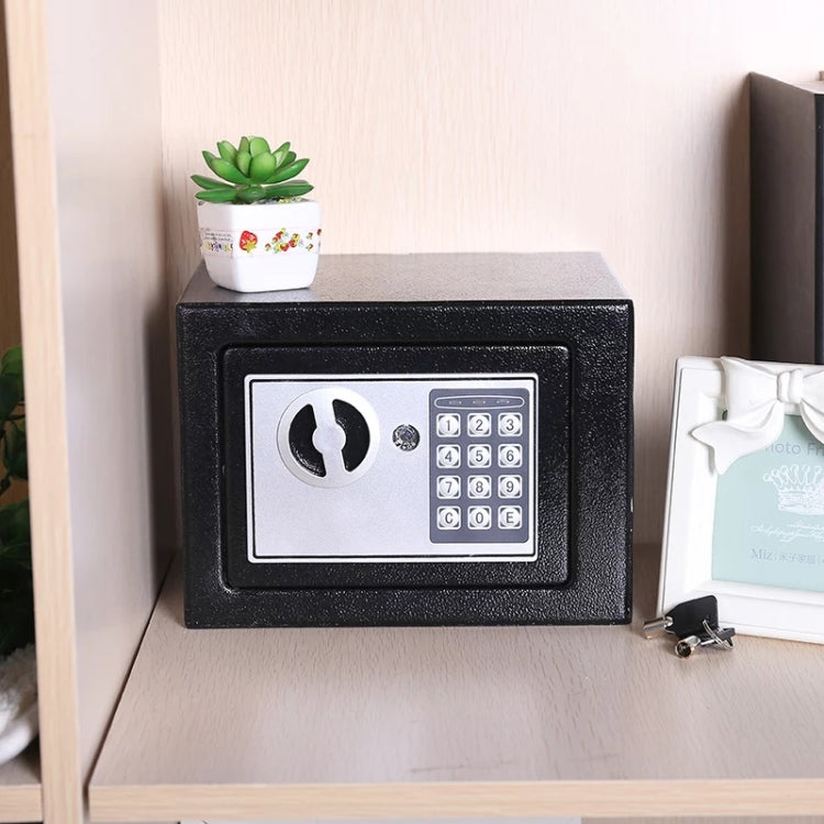 17E Home Mini Electronic Security Lock Box Wall Cabinet Safety Box with Coin-operated Function(White) - Safety Box by PMc TechLife | Online Shopping South Africa | PMc TechLife | Buy Now Pay Later Mobicred