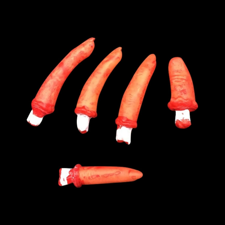 Halloween Horror Props April Fool Day Party Prop Body Parts Decoration 5 Bloody Fingers - Halloween Prop Decorations by PMC TechLife | Online Shopping South Africa | PMC TechLife | Buy Now Pay Later Mobicred
