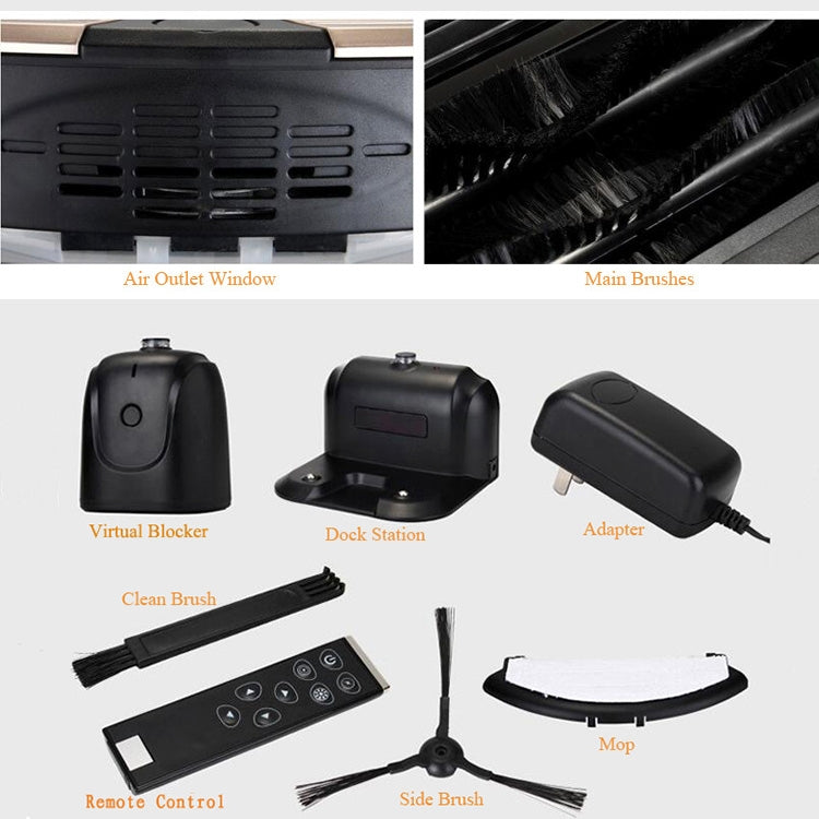 TOCOOL TC-450 Smart Vacuum Cleaner Touch Display Household Sweeping Cleaning Robot with Remote Control(Red) - free shipping - PMC TechLife - Order now!