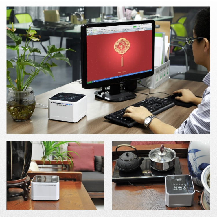 Nobico J008 Air Purifier Home Desktop Negative Ion Mini Purifier(Brown) - Air Purifiers & Accessories by nobico | Online Shopping South Africa | PMC TechLife | Buy Now Pay Later Mobicred