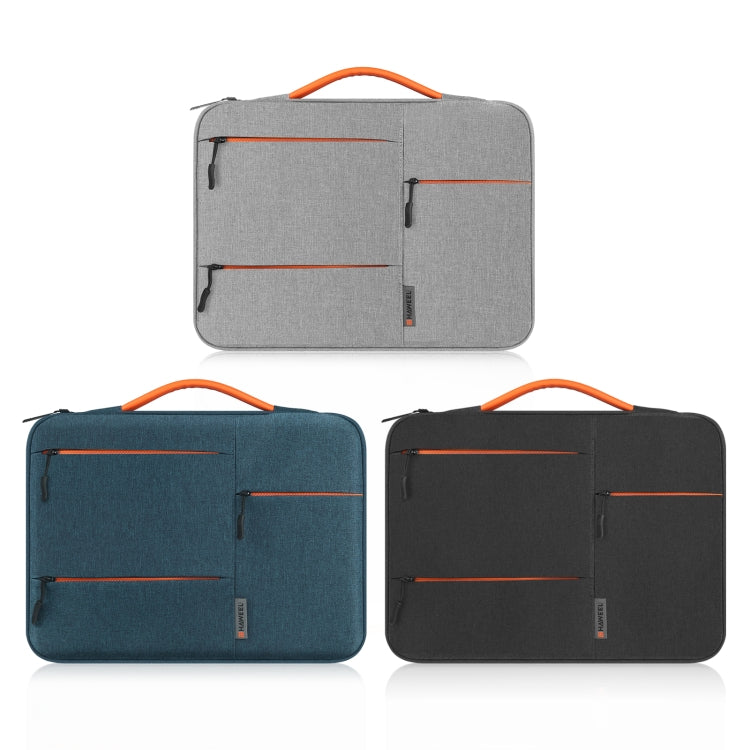 HAWEEL 13.0 inch Sleeve Case Zipper Briefcase Laptop Handbag For Macbook, Samsung, Lenovo Thinkpad, Sony, DELL Alienware, CHUWI, ASUS, HP, 13 inch -13.5 inch Laptops(Grey) - 13.3 inch by HAWEEL | Online Shopping South Africa | PMC TechLife | Buy Now Pay Later Mobicred