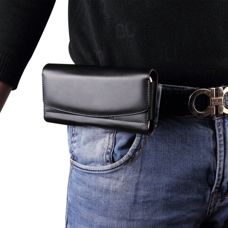 5.5-5.7 inch A1 Universal PU Tabby Texture Cross Section Plug-in Card Waist Bag, For iPhone, Samsung, Sony, Huawei, Meizu, Lenovo, ASUS, Oneplus, Xiaomi, Cubot, Ulefone, Letv, DOOGEE, Vkworld, and other - More iPhone Cases by PMC TechLife | Online Shopping South Africa | PMC TechLife | Buy Now Pay Later Mobicred