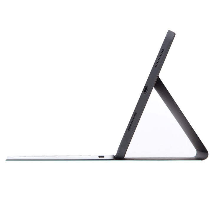 X-11BS Skin Plain Texture Detachable Bluetooth Keyboard Tablet Case for iPad Pro 11 inch 2020 / 2018, with Pen Slot & Backlight (Blue) - For iPad Pro by PMC TechLife | Online Shopping South Africa | PMC TechLife