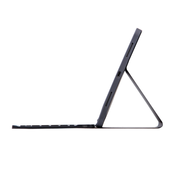 X-11BS Skin Plain Texture Detachable Bluetooth Keyboard Tablet Case for iPad Pro 11 inch 2020 / 2018, with Pen Slot & Backlight (Blue) - For iPad Pro by PMC TechLife | Online Shopping South Africa | PMC TechLife