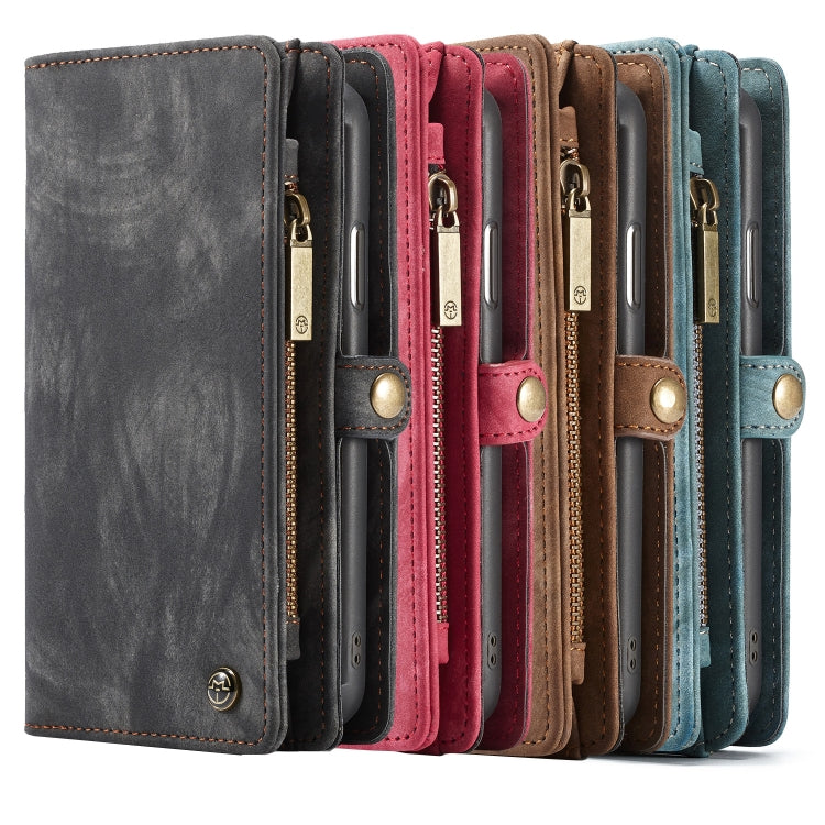 For iPhone XR CaseMe Detachable Multifunctional Horizontal Flip Leather Case with Card Slot & Holder & Zipper Wallet & Photo Frame (Black) - free shipping - PMC Jewellery - Order now!