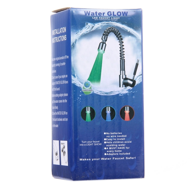 SDF-B2 1 LED ABS Temperature Sensor RGB LED Faucet Light Water Glow Shower, Size: 78 x 28mm, Interface: 22mm (Silver) - free shipping - PMC TechLife - Order now!