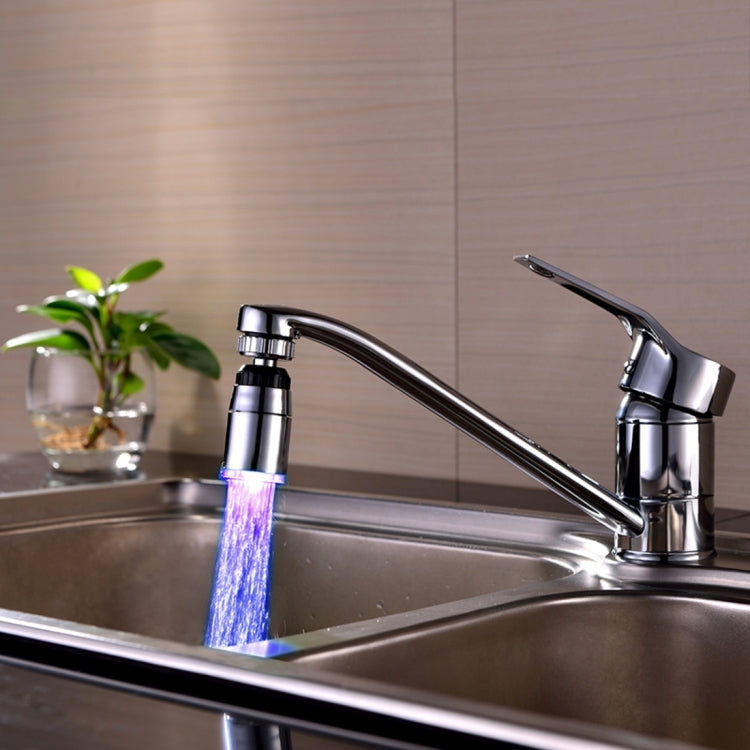 SDF-B9 1 LED ABS Temperature Sensor 3-color LED Faucet Light Water Glow Shower, Size: 58 x 28mm, Interface: 22mm (Silver) - Shower Head by PMC TechLife | Online Shopping South Africa | PMC TechLife | Buy Now Pay Later Mobicred