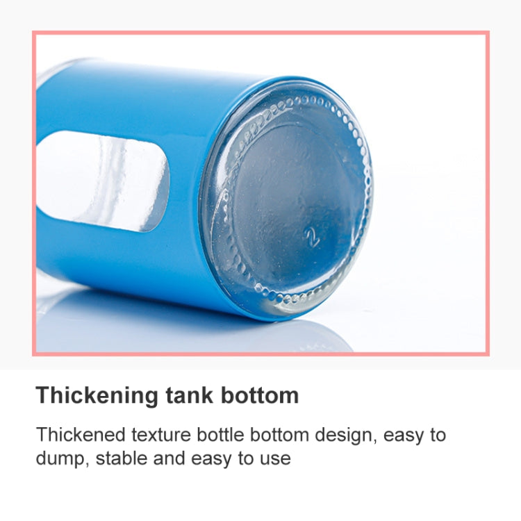 Stainless Steel Lid Glass Seasoning Jar Kitchen Supplies (Blue) - Condiment Bottles & Hip Flasks by PMC TechLife | Online Shopping South Africa | PMC TechLife | Buy Now Pay Later Mobicred