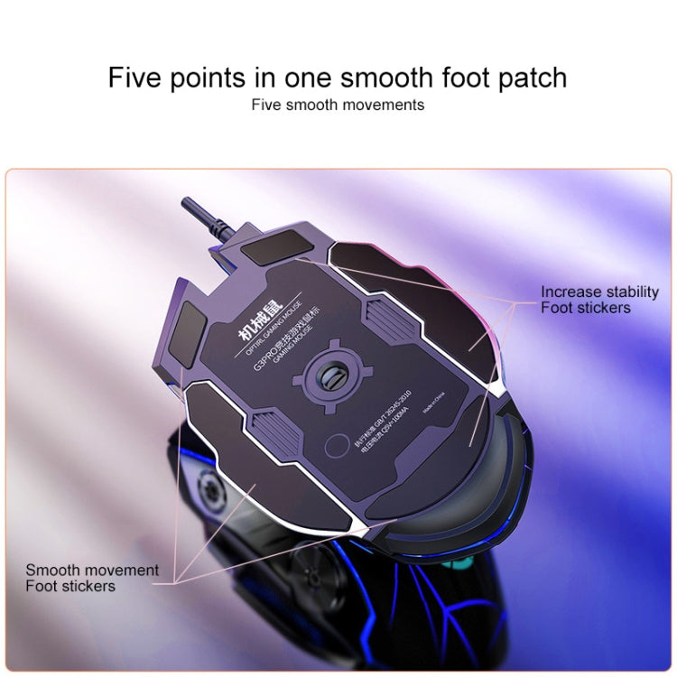 YINDIAO K002 USB Wired Mechanical Feel Sound Control RGB Backlight Keyboard + Optical Silent Mouse + Headset Set(Black) - free shipping - PMC Jewellery - Order now!