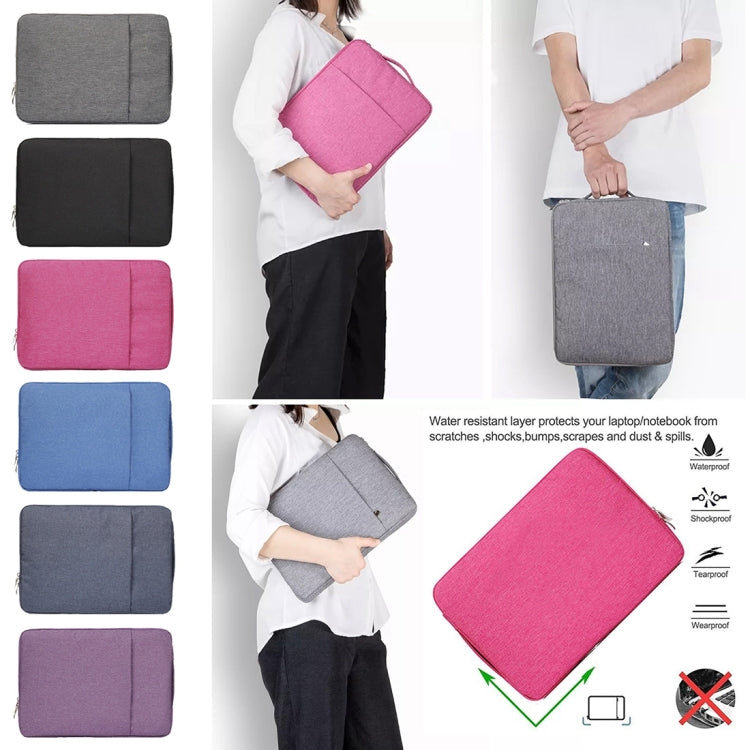 15.4 inch Universal Fashion Soft Laptop Denim Bags Portable Zipper Notebook Laptop Case Pouch for MacBook Air / Pro, Lenovo and other Laptops, Size: 39.2x28.5x2cm(Black) - 15 inch by PMC TechLife | Online Shopping South Africa | PMC TechLife | Buy Now Pay Later Mobicred