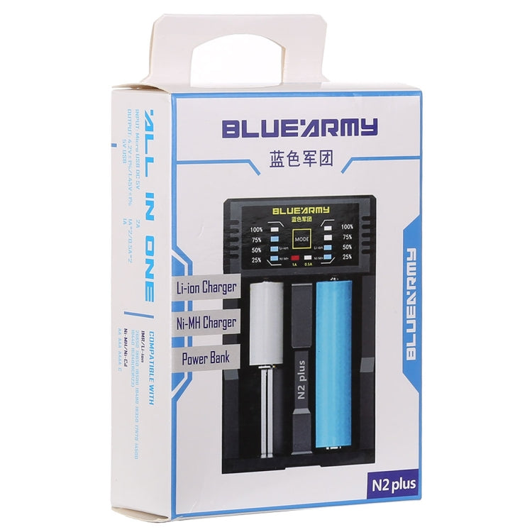 N2 PLUS Micro USB Smart Battery Charger with Indicator Light for 26650, 18650,18500, 14500, 16340(RCR123) IMR / Li-on Battery or AA, AAA, AAAA, C Ni-MH / Ni-Cd Battery - free shipping - PMC TechLife - Order now!